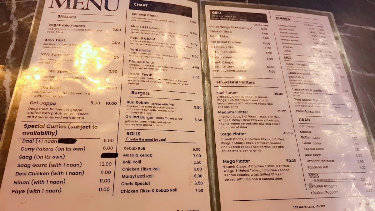 CHAAT N Grill Menu - Image 2